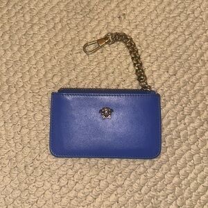 Blue Versace card holder
